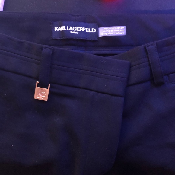 Karl Lagerfeld Paris black pants size M - Picture 2 of 6
